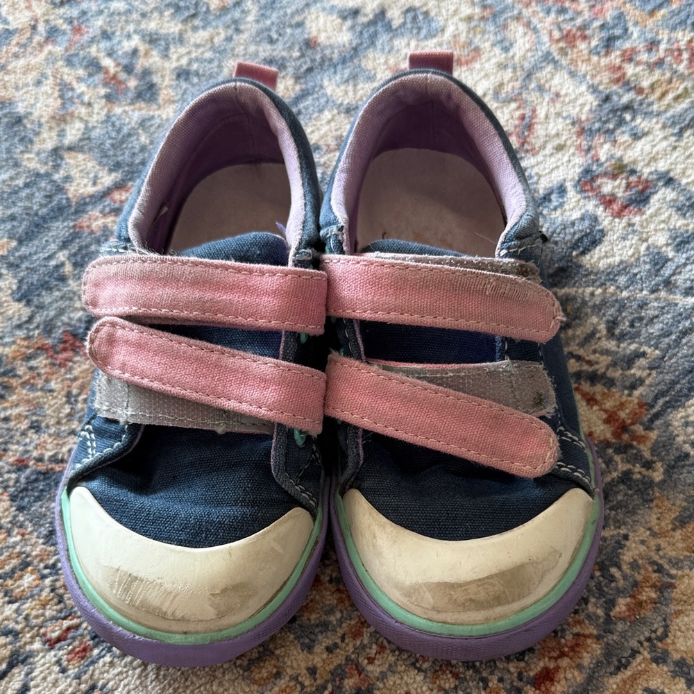 See Kai Run Pink and Blue Kids Sneakers